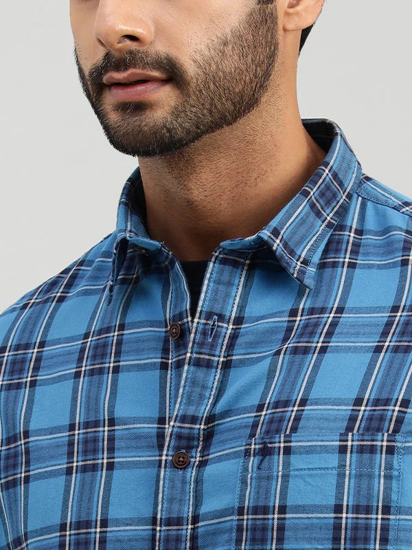 Indian Terrain Men Blue Shirt